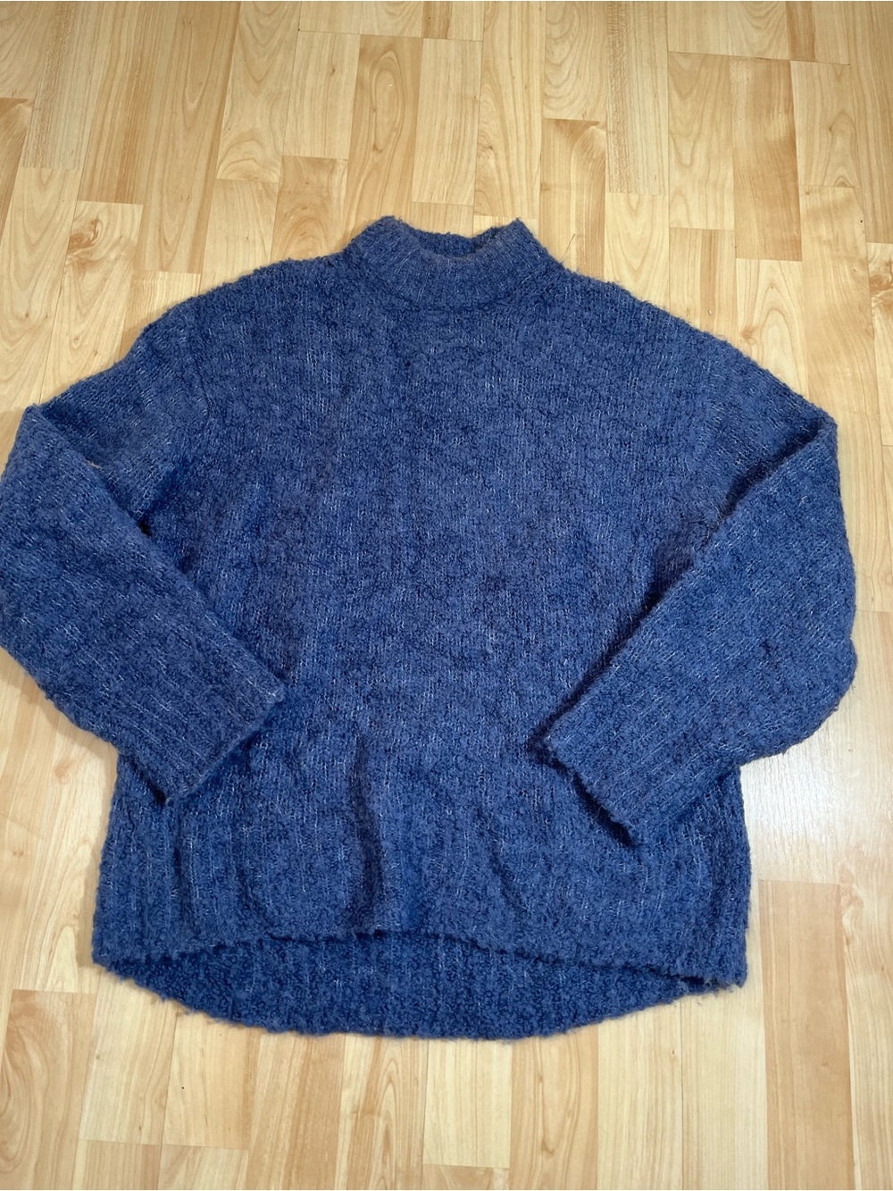 Madewell  Wool-Alpaca Blend Bouclé-Knit Oversized Sweater Small
